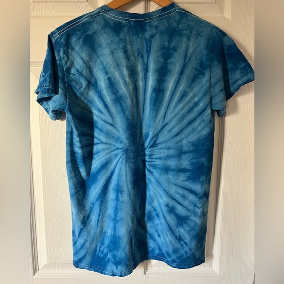 2/$25 Ed Sheeran Divide Concert Band Tye Dye Blue Tee Tshirt - Picture 3 of 5